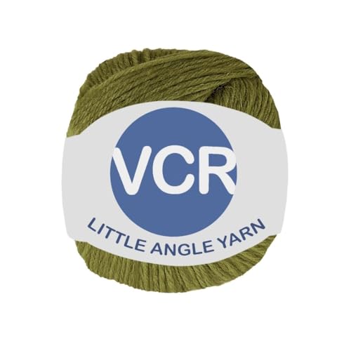 Image of VCR 4 Ply Olive Green Little Angle Yarn, 25 Grams, 92 Meters Length, 100% Acrylic Soft Baby Knitting Yarn for Crochet, Newborn Sweaters, Soft Baby Socks, Mittens and Leggings, Pack of 1