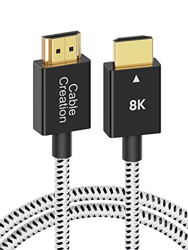 8K HDMIP[u,CableCreation HDMI2.1Ki 8k 4k 2kΉ 144Hz 48Gbps PS5/4/3,Xbox,/Nintendo Switch/Apple TV/Fire TV/Steam DeckΉ 1M