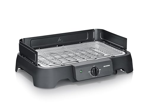 Barbecue électrique de table SEVERIN PG8593 Surface de cuisson 38 x 22 cm Grille Inox Thermostat réglable - vue 2