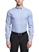 Tommy Hilfiger Men's Non Iron Slim Fit Gingham Buttondown Collar Dress Shirt, Clear Water, 17" Neck 34"-35" Sleeve