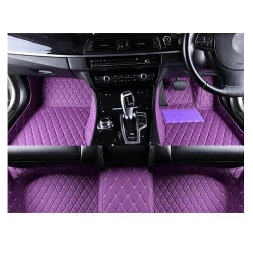 Tapis voiture Volvo S70 1999 cuir violet accessoires intérieur RHD anti-tache