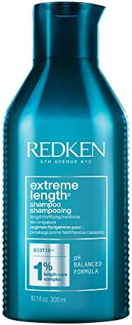 Redken Extreme Length Shampoo | For Hair Growth | Prevents Breakage & Strengthens Hair | Infused With Biotin | 10.1 Fl Oz (Pack of 1)