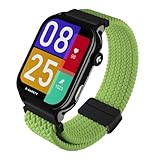 garett Orologio smartwatch fitness – con Gorilla Glass AMOLED – NFC funzione pagamento – telefono Bluetooth modalità sport – unisex – con 2 cinturini – Activity 3 nero