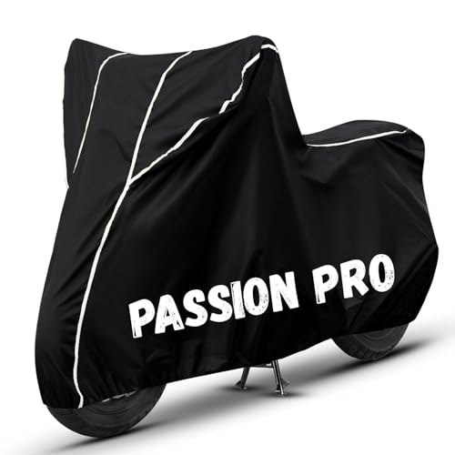 Image of Bike Cover for Passion Pro (Old) 100% Waterproof, Dustproof & Scratch Resistant| Fully Bottom Elastic UV Resistant Heavy Duty Body Cover | All Weather Outdoor Use