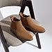 Jousen Men's Chelsea Boots Casual Suede Slip On Ankle Boots Dress Boots for Men Size 9 (AMY658A Yellowbrown 09)