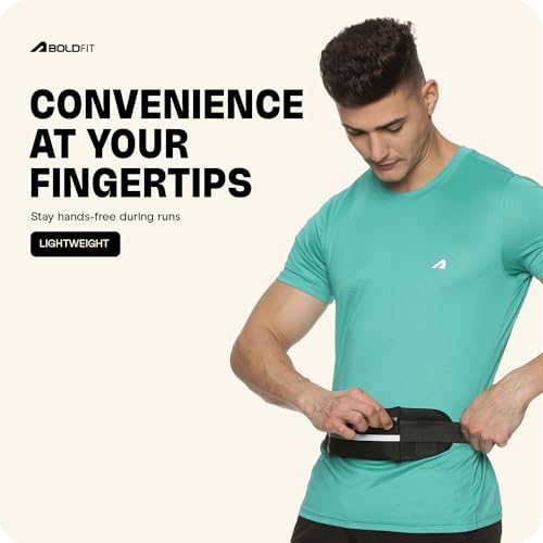 Boldfit Running Waist Bag for Men Fanny Pack for Women Running Fanny Pack for Men Running Belt Waist Bag for Women Slim Waist Pouch for Men Waist Bag for Boys Waist Bags for Girls Fanny Bag - Black 3 41OFCSp4MiL