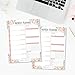 Pink Floral Undated Weekly Family Calendar Planner Pad, Mom Monthly to Do List Desk Paper Notepad, Week Day Weekend Organizer, Personal Goal Habit Tracker, Kids School Productivity, 50 Tear Off Pages