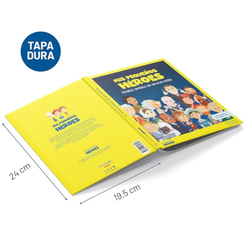 Mis pequeños héroes: Personajes admirables que han hecho historia | Libro infantil con juegos y actividades extra – vue 7