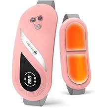 CooCoCo FSA Eligible Portable Heating Pad for Period Cramps, HSA Approved Cordless Menstrual Heating Belt with 4000mAh Battery, 2X Larger Heat Area, Vibration Period Massager, Gifts for Women Girls