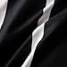 HSKIKWN Black and White Striped Comforter Set Microfiber King Duvet Cover Set 104