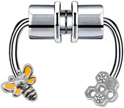 No Piercing Septum Faux Body Jewelry Nose Ring Horseshoe Fake Nose Ring Hoop Reusable Hoop Non-Piercing 316L Stainless Steel