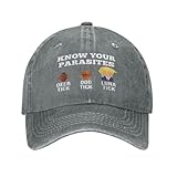 YIHOCIDE Know Your Parasites Anti-Trump Hat Adjustable Fashion Gray Cap for Men Women