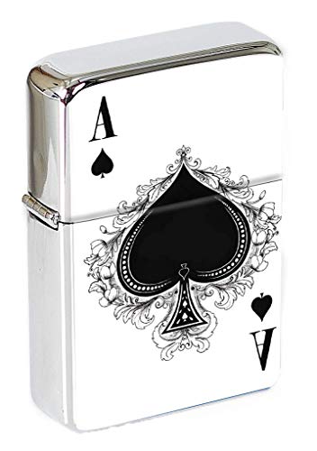 As de Picas Mechero con Tapa Cover