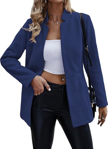 Blazer femme élégant Tomwell : veste de costume chic à manches longues pour le bureau