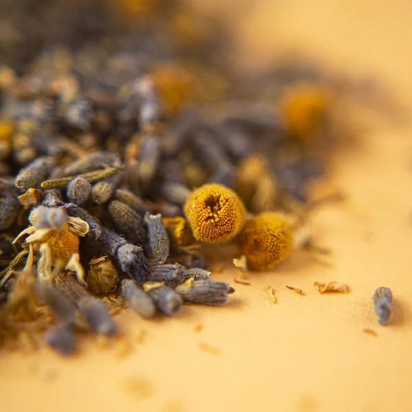 Image of Organic Positively Tea Company, Lavender Chamomile, Herbal Tea, Loose Leaf, 4 Ounce