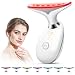 Appareil Anti Rides Visage, Appareil Massage Visage 7 Couleurs, 3 Modes 45°C EMS Appareil de Massage Gua Sha Lifting Visage, Anti-Âge Raffermissant Face, Blanc
