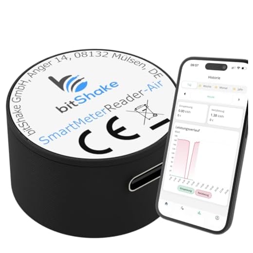 bitShake SmartMeterReader - AIR | WiFi | TASMOTA vorinstalliert | WLAN | MQTT | IR Lesekopf