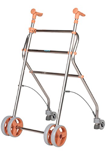 Forta fabricaciones - Andador de aluminio para ancianos Rollatino - Salmón Cover