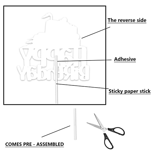 Blue Glitter Cake Topper Cheer To Truck Car Transportation Vehicle Theme Decorationsbaby Shower Boy Girl Happy Birthday Party Decor Supplies #TOP2