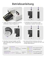 VCELINK Kabeltester, Netzwerktester für RJ45 RJ11 Kabel-Patchkabel, Grau – Ansicht 4