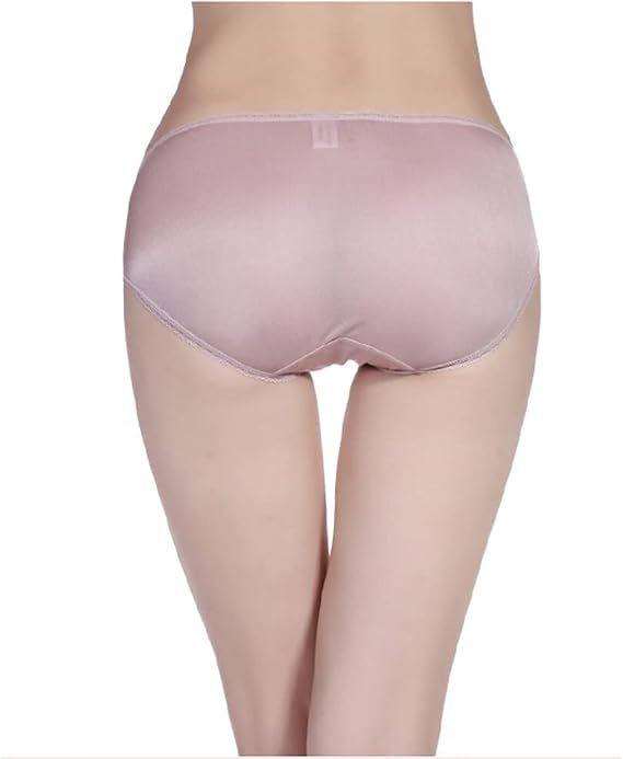 Forever Angel Women's 100% Silk Knitted Lace Bikini Panties