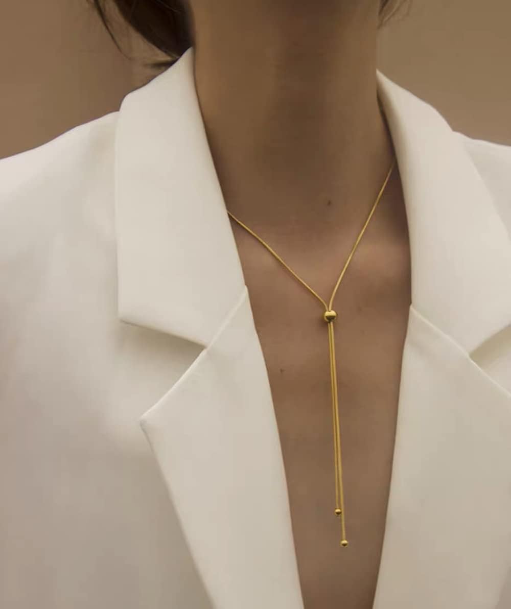 Miniatura 3 de Joya Love Gold Necklace For Women Trendy Necklaces Chain Necklace Dainty Choker Necklace For Women Snake Chain Necklaces Aesthetic Stainless Steel