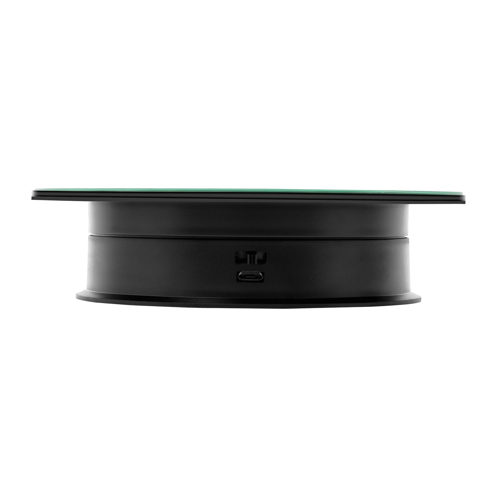 Ggbaony Black Rotating Display Stand 360 Degree Turntable For Photography Jewelry Watch Showcase Adjustable Speed 8.07In