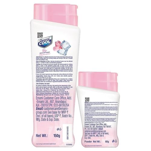 Image of Dermicool Her Prickly Heat Powder Silky Smooth Feel, 150 gm Bottle+ Free 60 gm
