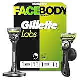 GilletteLabs Rasierer Herren für Gesichts und Körper — Duo Pack — Inkl. 1 Reinigungselement, Dock und 1 Ersatzklinge PLUS GilletteLabs Body + Intimate Rasierer mit Duschhalterung und 1 Ersatzklinge