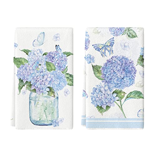 Artoid-Mode-Hydrangea-Vase-Butterfly-Spring-Kitchen-Towels-Dish-Towels-18x26-Inch-Summer-Flowers-Holiday-Decoration-Hand-Towels-Set-of-2 Artoid Mode Hydrangea Vase Butterfly Spring Kitchen Towels Dish Towels 18×26 Inch Summer Flowers Holiday Decoration Hand Towels Set of 2