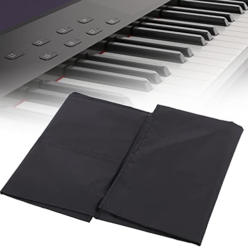 Capa contra poeira de teclado de piano, capas à prova d'água de Pianos Tela preta clássica requinta