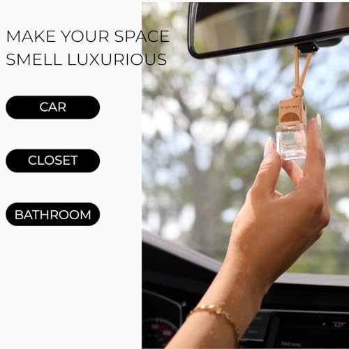 Image of Car Air Freshener - Premium Car Hanging Air Freshener, Long-Lasting Fragrance for Auto and Home (.2 FL Oz, Vanilla Nostalgia - Vanilla, Tonka Bean, Amber, Musk, Woods)