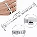 GENERIC Ring Sizer Finger Measure for Engagement Rings, Wedding Ring Sets, Fashion Cocktail Rings and Wedding Bands for Men & Women, White