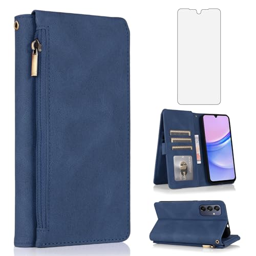 Étui portefeuille rétro Samsung A15 5G idéal pour voyager léger