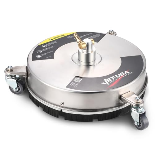 15" Stainless Steel Surface Cleaner Pressure Washer Attachment