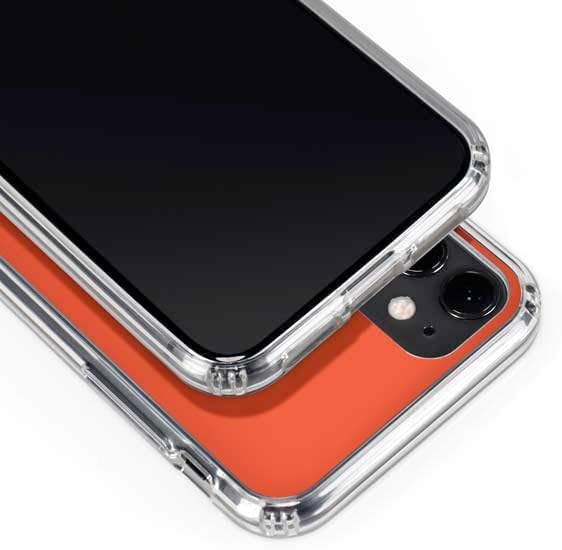 Skinit Clear Phone Case Compatible with iPhone 11 - Officially Licensed Auburn University Logo Orange Design
