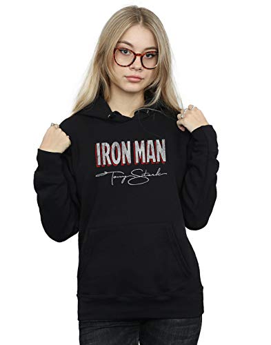 Image of Marvel Women's Iron Man AKA Tony Stark Hoodie Black Medium