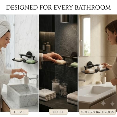 Image of iSTAR Stainless Steel 304 Grade Bathroom Soap Holder /Soap Stand /Soap Dish for Bathroom /Bathroom Accessories Multicolor