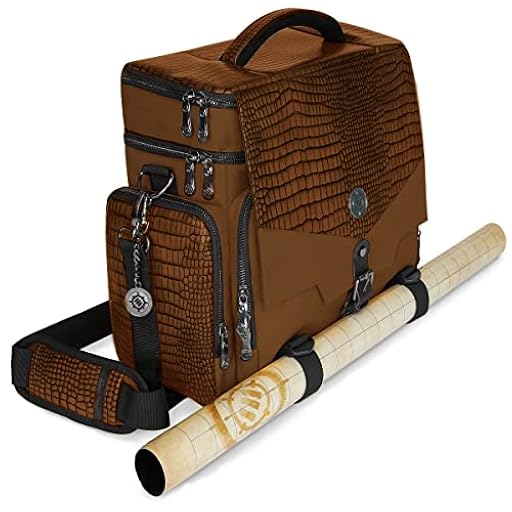 ENHANCE Bolsa de Viaje para Juegos de Mesa RPG Aventurero – Dungeons and Dragons Bolsa de Viaje para Mazmorras Masters con Almacenamiento Acolchado de Minifiguras, Cubos y Bolsas de fichas, Capacidad | Ya disponible en tu tienda friki favorita! En mundofriki.es!