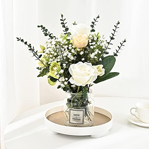 Yastouay 10Pcs Eucalyptus Stems, Realistic Artificial Eucalyptus Leaves Stems Decor Faux Greenery Stems Branches, 15" Fake Eucalyptus Plant For Wedding Centerpiece Bouquet Vase Flower Arrangements #TOP7