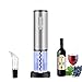 Produktbild TOQIBO Elektrische Korkenzieher 6 Sekunden, um den Rotwein zu öffnen! Elektrische Flaschenöffner Weinöffner, Kapselschneider für Weinflaschen mit geliefert USB Ladekabel,Silber