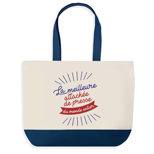 Grand sac de course provision bleu pour attachée de presse fatiguée des petits sacs