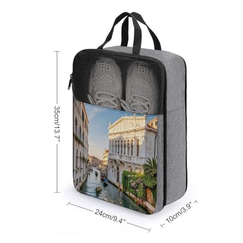 Bolsas de polvo para zapatos de golf con cremallera y tejido impermeable Old Buildings 2
