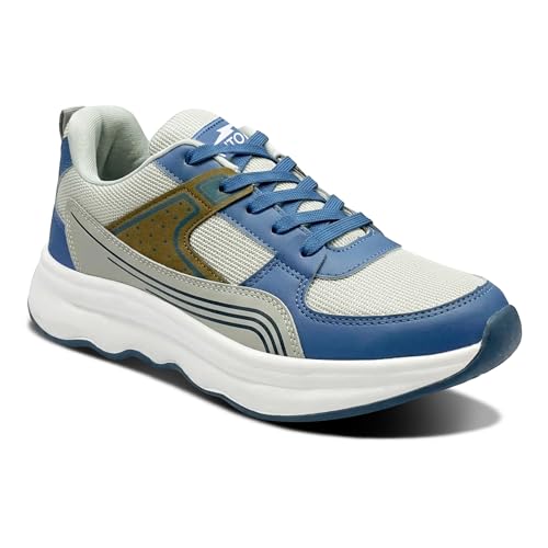 Image of BRUTON Jogex-614 Men's Running Shoes | Lightweight Sports Shoes for Men | Comfortable Walking Jogging Gym Shoes | Breathable Lace-Up Training Footwear