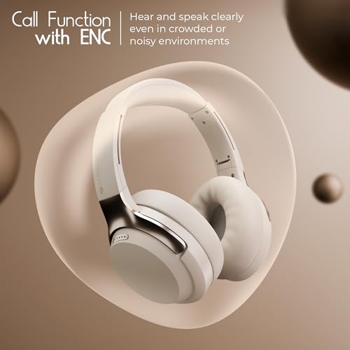 Zebronics Duke Plus Wireless Headphones (Beige) 70H(BEIGE) - Image 5
