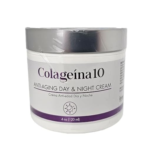 Colageina 10 Anti-Aging Day and Night Cream 4oz, Crema Facial Anti-Edad de Dia y Noche 120ml