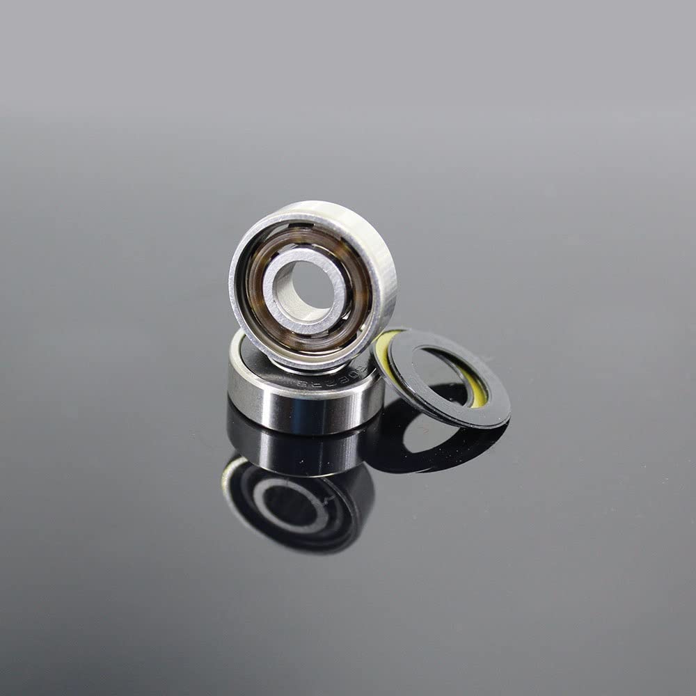 8 PCS 608 2R Port en céramique Hybride ABEC-7 8x22x7 mm Skateboard Spinner Ceramic Nitride Pro Series 60 8rs Roulements à Billes SI3N4