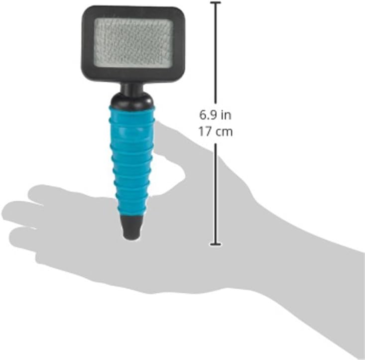 Mgt Ergonomic Slicker Brush : Master Grooming Tools Ergonomic Slicker Brushes — Molded Brushes for Grooming Dogs - Medium, 4" x 2½" ,Black