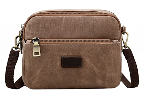 Unisex Crossbody Bag Men Messenger Bag Women Canvas Shoulder Travel Bag Walking Dog Everyday Bags