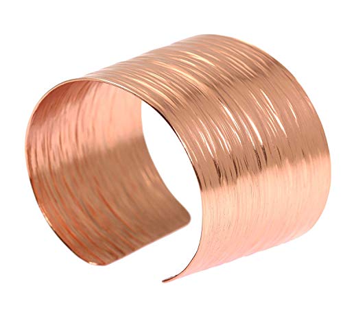 John S. Brana Bark Copper Cuff Bracelet Handmade Jewelry - 100% Solid Uncoated Durable Copper #TOP23